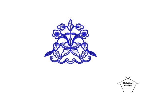 Blue Pentagon: A Joyful Abstract Floral for Real Projects