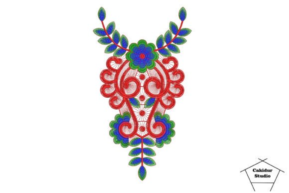 Floral Scorpion: A Refined Embroidery Design for Small Business Branding
