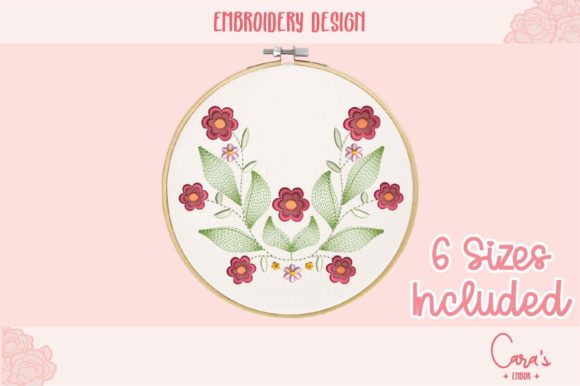 Flowers: A Soft, Timeless Embroidery Design for Meaningful Gifts