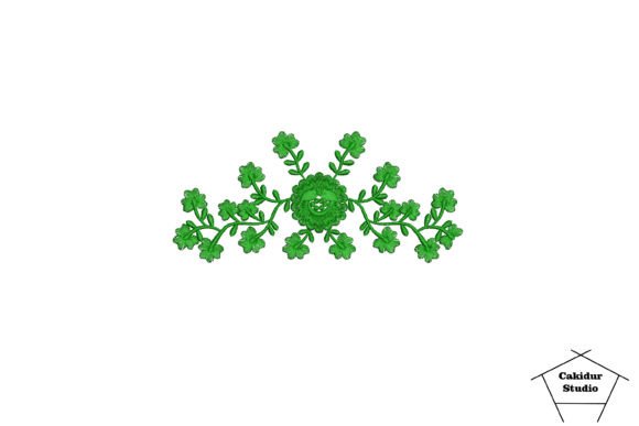 Green Flowers: A Thoughtful Embroidery Design for Meaningful Gifts