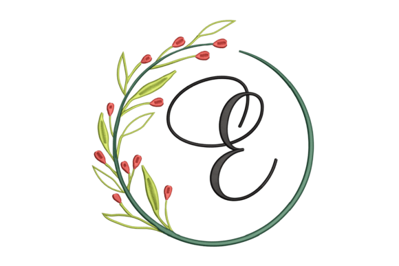 Monogram E: A Floral, Elegant Letter for Real Projects