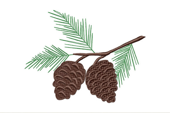 Pine Cone: A Seasonal Embroidery Staple