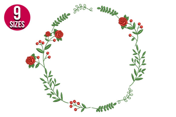 Rose Wreath: A Boutique Sweatshirt Embroidery Review